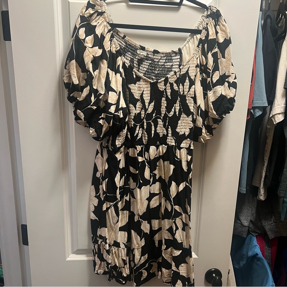 Maurices Floral Sweetheart Bubble Mini Dress - Picture 7 of 7